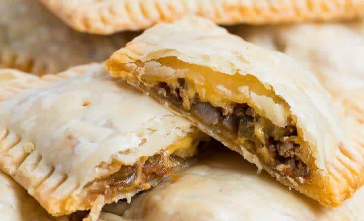 Taco Pop Tarts ...AKA mini taco pies are one of my families favorite! The flaky crust, seasoned taco meat, colby-jack cheese and fresh salsa give these such amazing flavor!