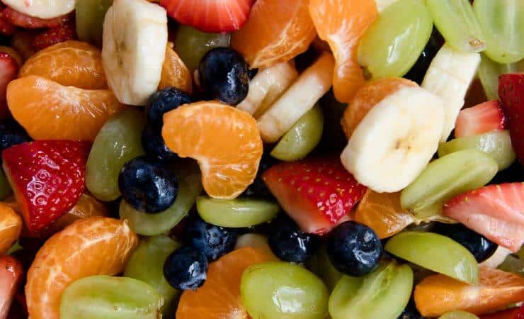 Rainbow Honey Lime Fruit Salad Recipe ...filled with fresh strawberries, oranges, bananas, grapes and blueberries. Topped with a honey lime glaze. This fruit salad is very easy and very tasty!