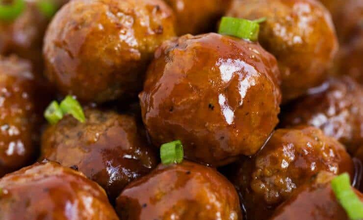 Slow Cooker Hawaiian Meatballs ...this recipe only takes 3 ingredients and 5 minutes to make! So easy and always a crowd pleaser. Makes the perfect appetizer or main dish.