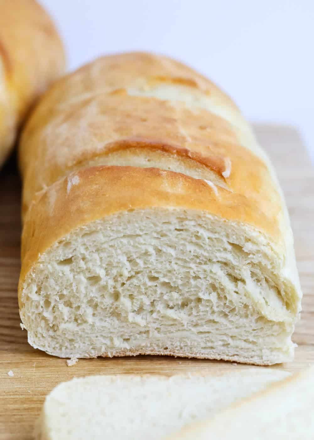 loaf of homemade french bread 