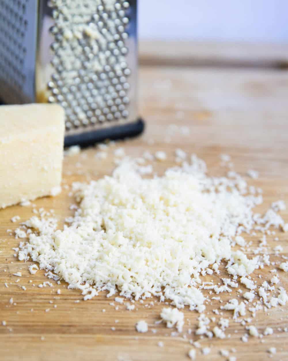 Freshly grated parmesan cheese.