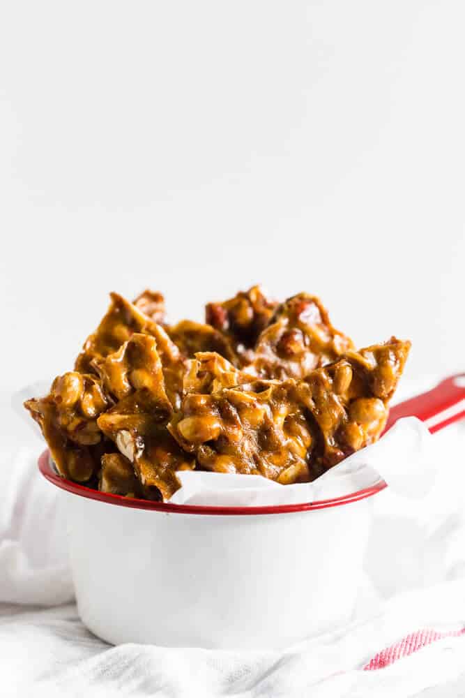 Maple Peanut Brittle (only 25 minutes!) - I Heart Naptime