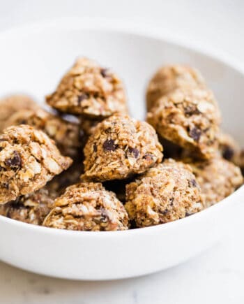 bowl of no-bake energy balls