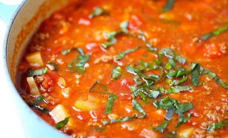 One-pot Hearty Vegetable Soup. Easy to make, healthy and completely delicious!
