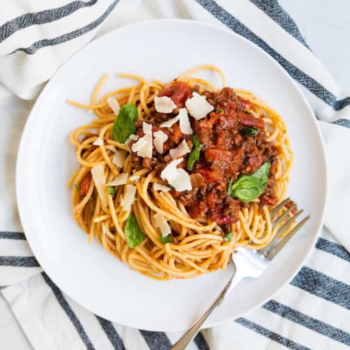 Easy One Pot Homemade Bolognese Sauce I Heart Naptime Easy One Pot Homemade Bolognese Sauce I Heart Naptime