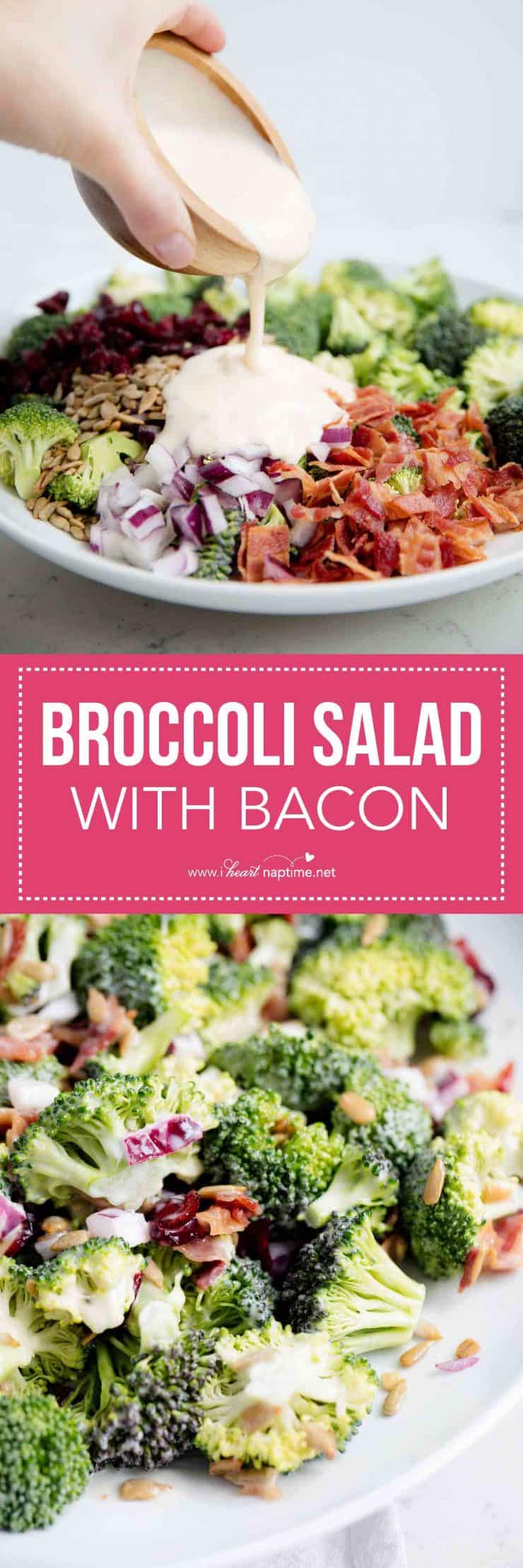 Broccoli salad with bacon