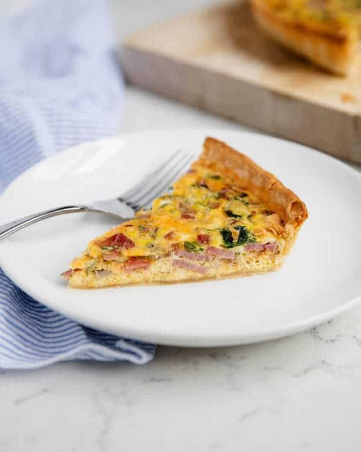 EASY ham and cheese quiche recipe I Heart Naptime