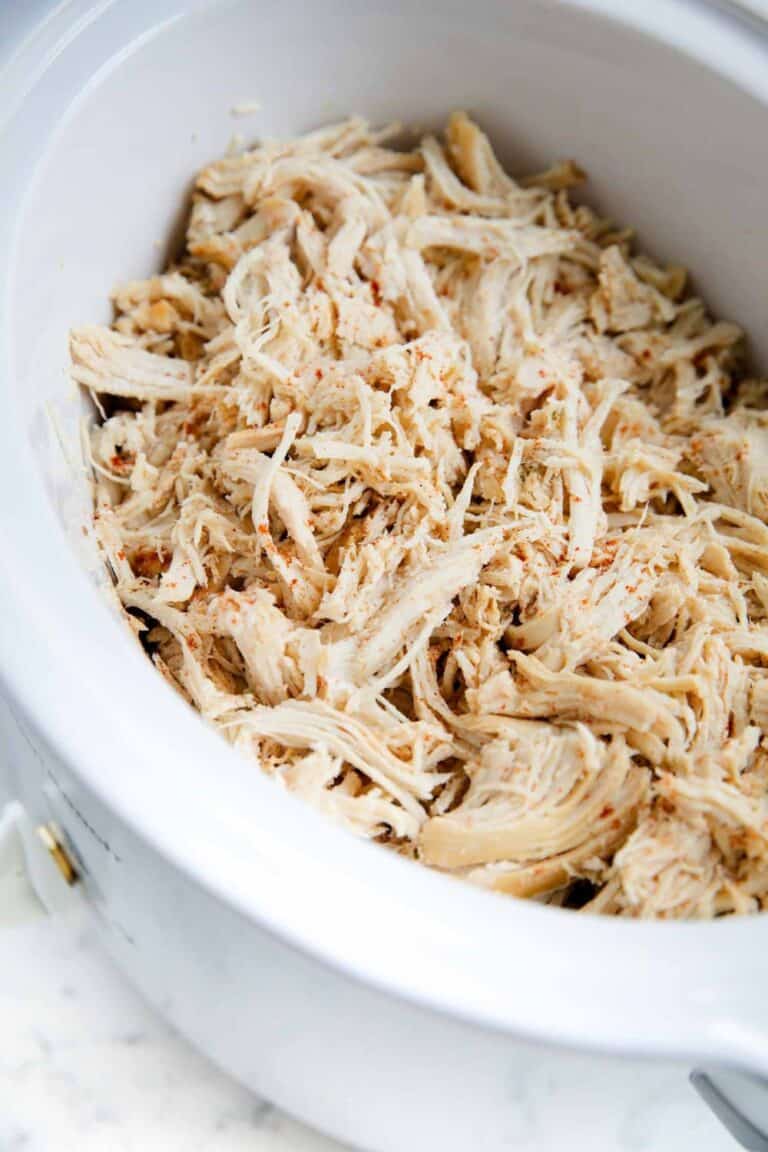 EASY Crockpot Shredded Chicken I Heart Naptime