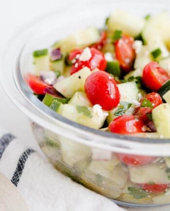 Cucumber tomato salad