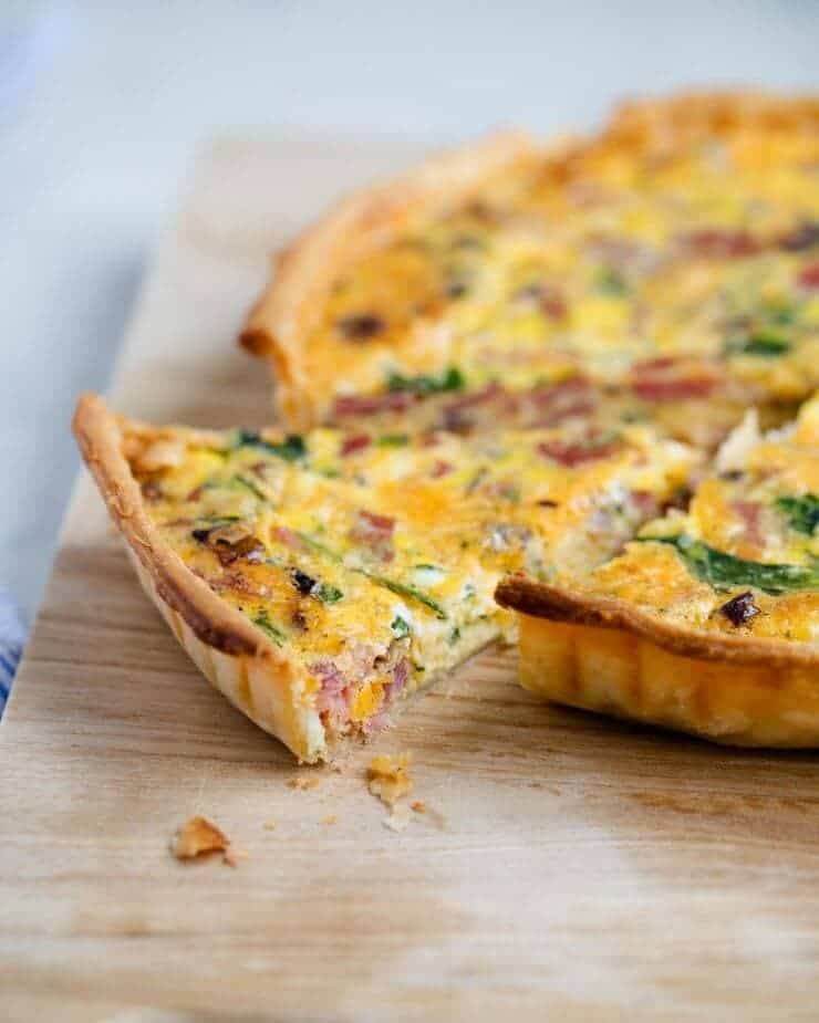 EASY ham and cheese quiche recipe - I Heart Naptime