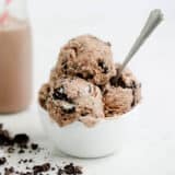 bowl of chocolate oreo ice cream