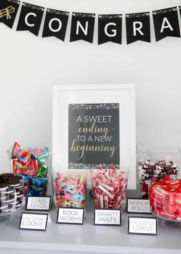 graduation candy buffet i heart naptime