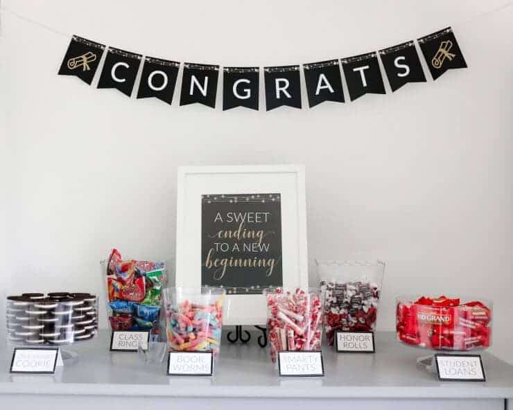 Graduation candy buffet