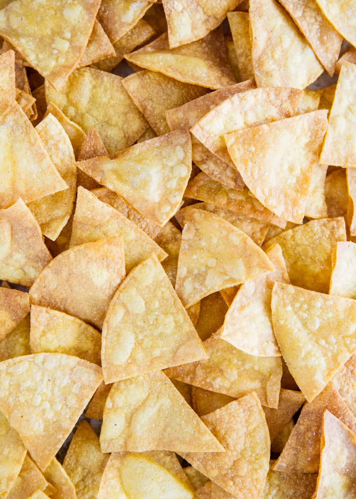 Homemade tortilla chips.