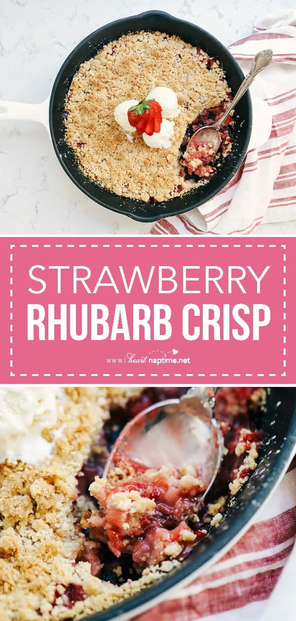 strawberry rhubarb crisp