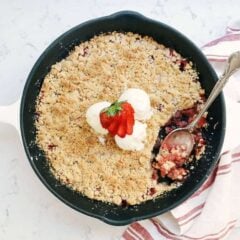strawberry rhubarb crisp