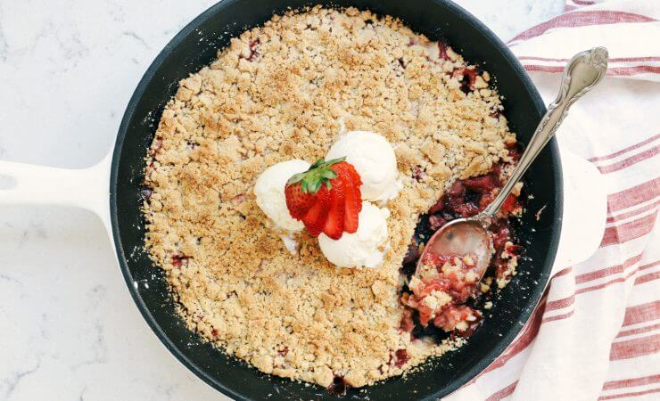 strawberry rhubarb crisp