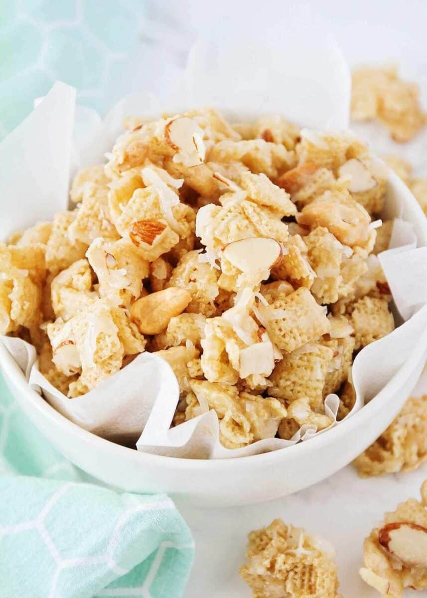 Coconut Sweet Chex Mix Recipe - I Heart Naptime