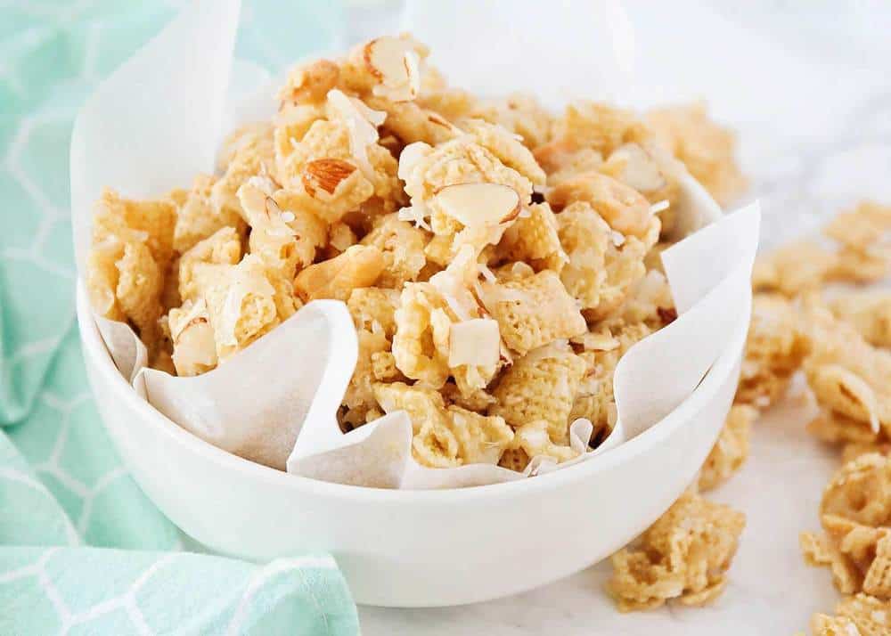 Ooey Gooey Sweet Chex Mix Recipe - I Heart Naptime