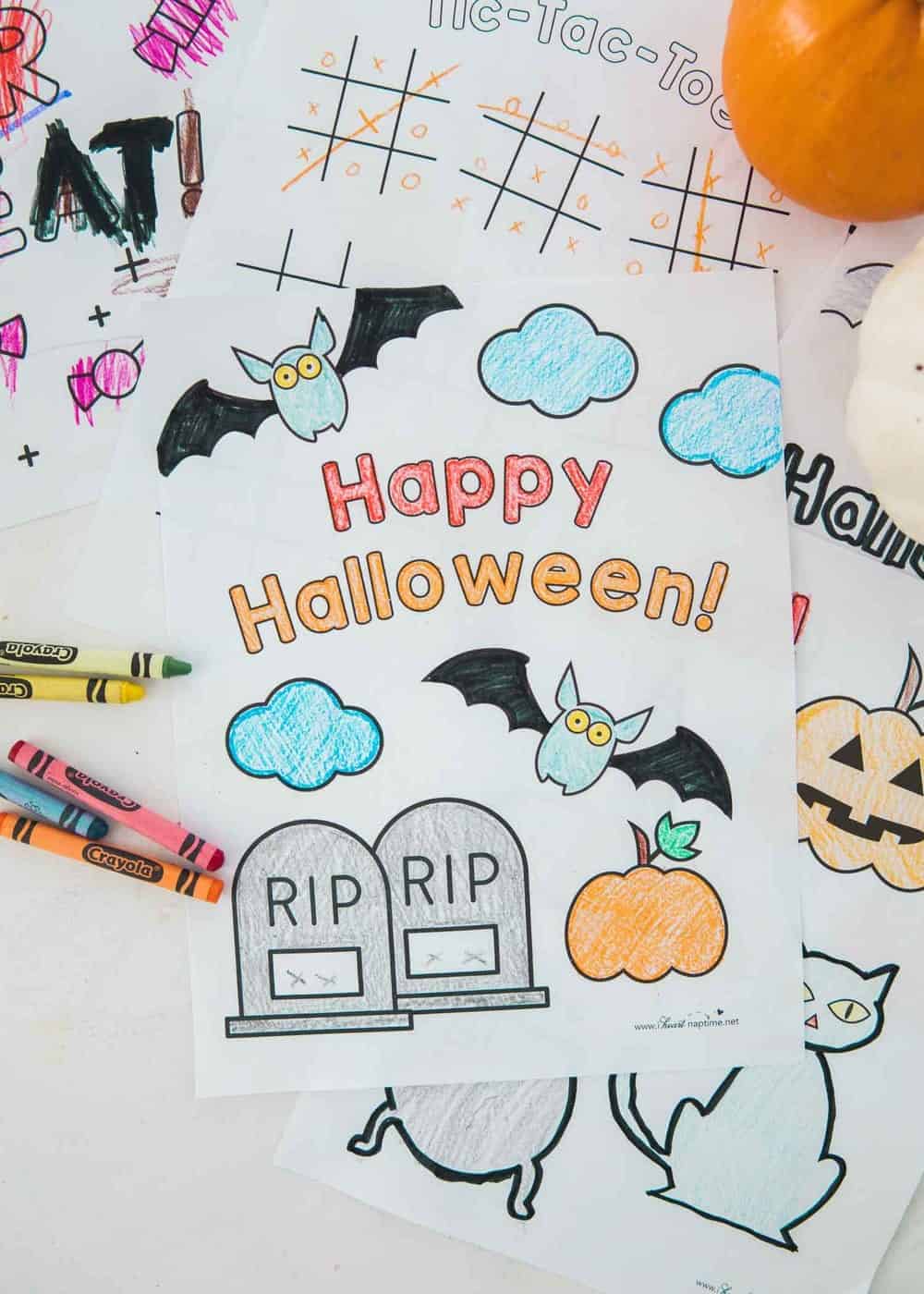 FREE (5 designs!) Pages I - Coloring Printable ... Halloween