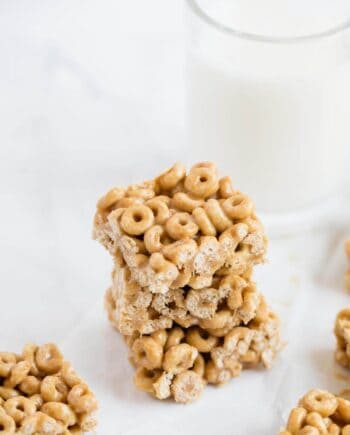 homemade stack of cereal bars