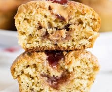 peanut butter banana muffins