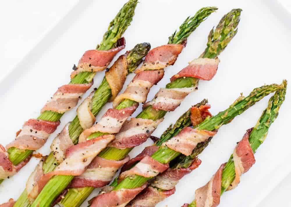 Bacon wrapped asparagus.