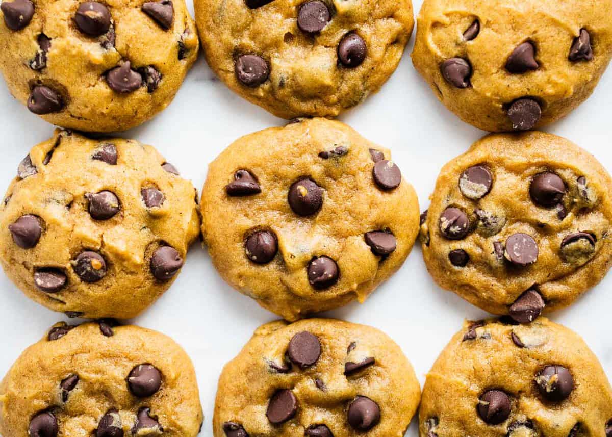 Pumpkin chocolate chip cookies.