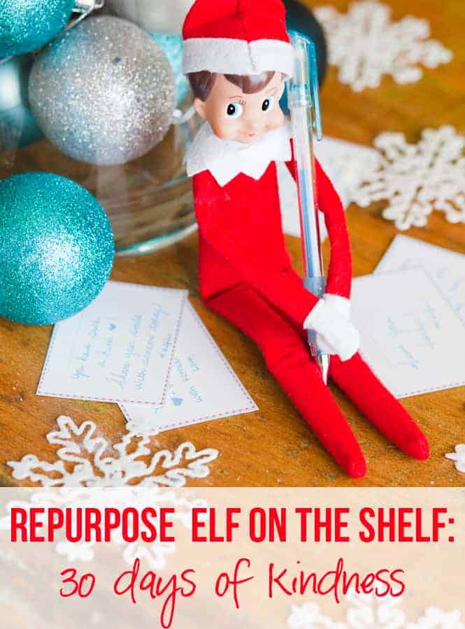 Kindess elf writing a note.