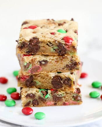 m&m cookie bars