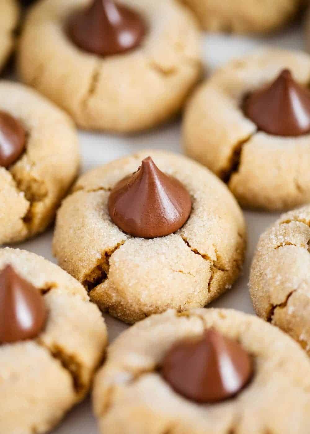 Peanut butter kiss cookies.