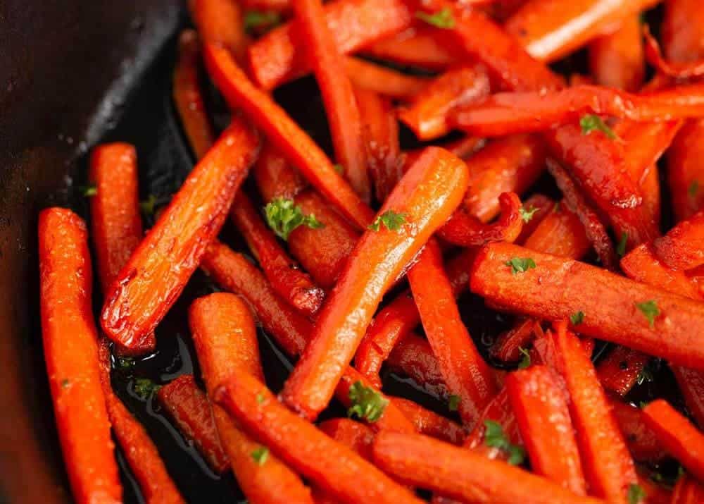Glazed carrots.