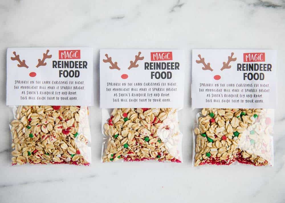 Magic Reindeer Dust Poem and Reindeer Food Bag Label