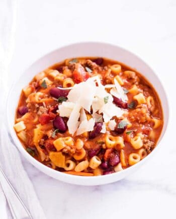 Healthy pasta fagioli recipe