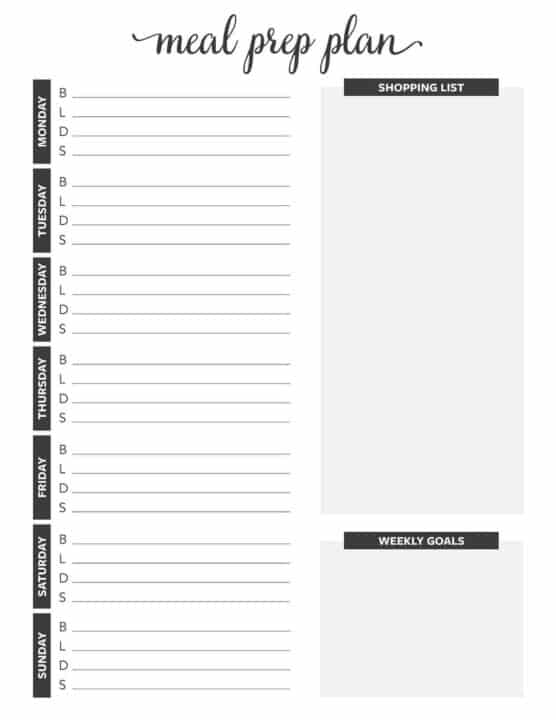 25+ Meal Prep Ideas (+ FREE Printables!) - I Heart Naptime