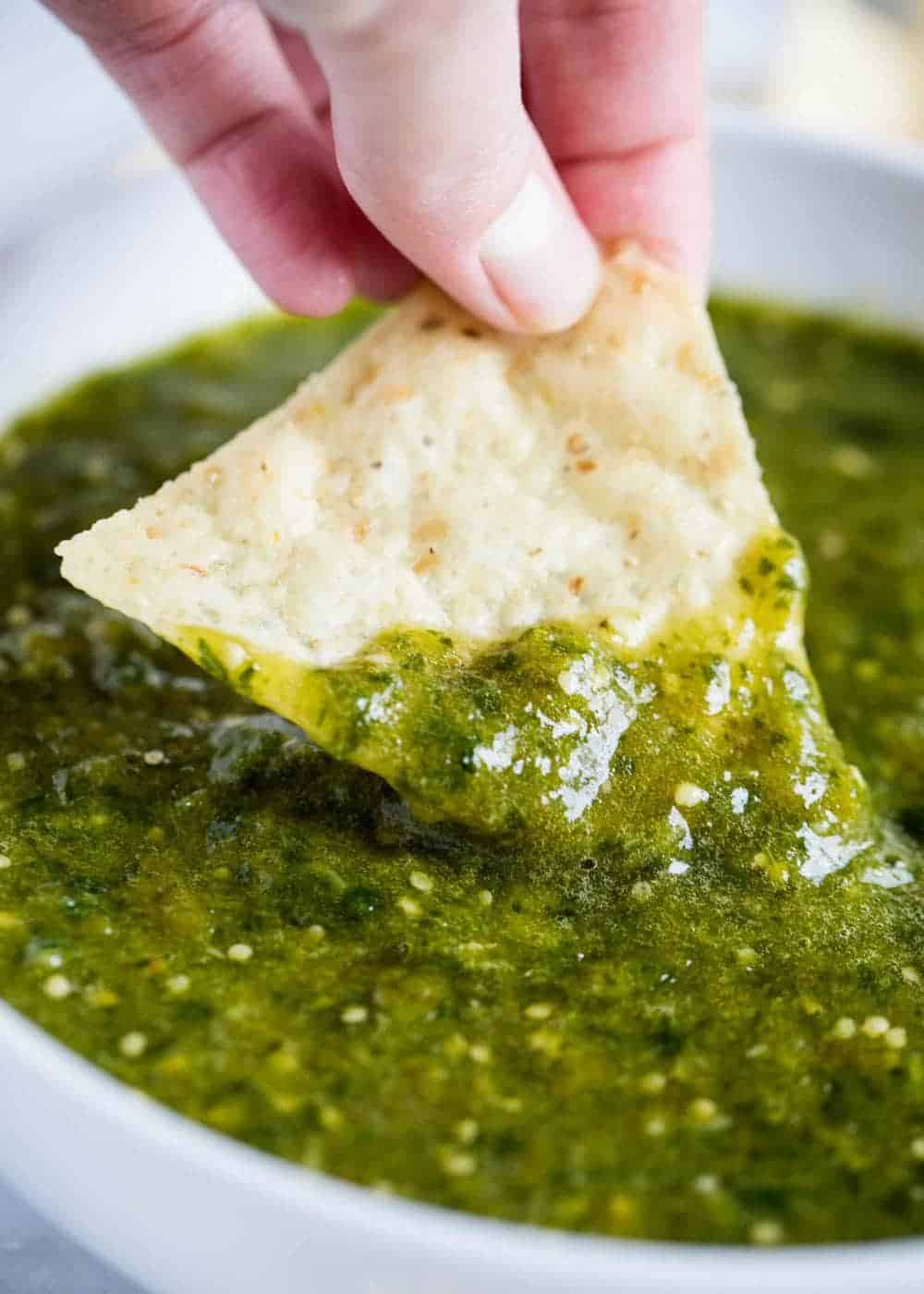 EASY Salsa Verde (Tomatillo Salsa) - I Heart Naptime