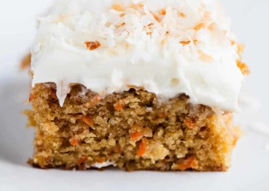 best carrot cake with toasted coconut