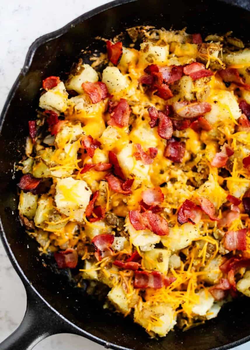 EASY Skillet Breakfast Potatoes I Heart Naptime