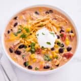 slow cooker chicken enchilada soup