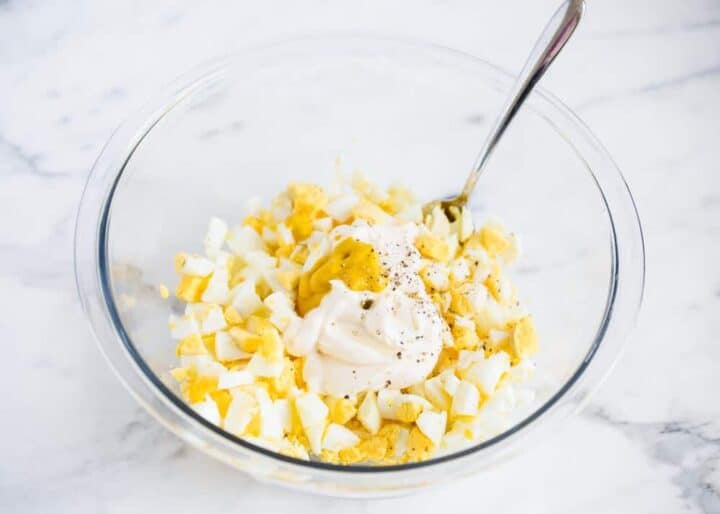 Easy 4 ingredient egg salad recipe i heart naptime