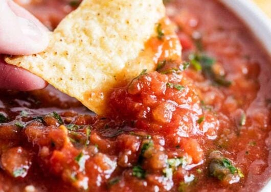 homemade salsa