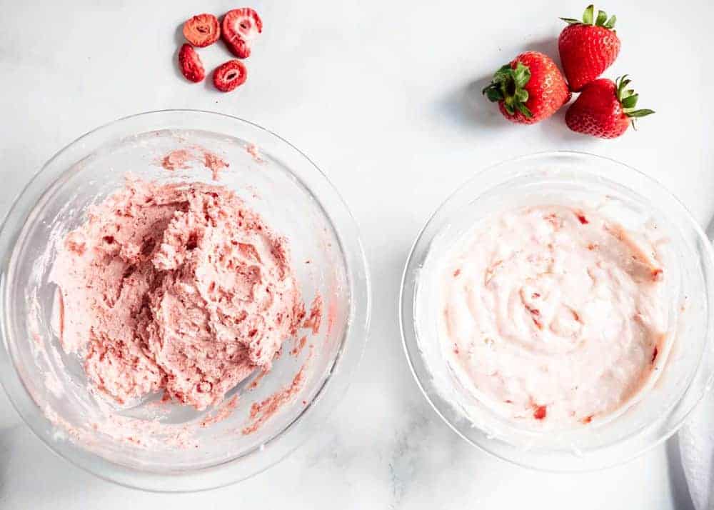 Easy strawberry frosting.