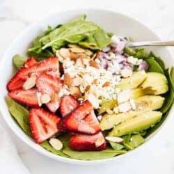 strawberry spinach salad