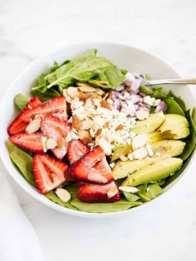 strawberry spinach salad