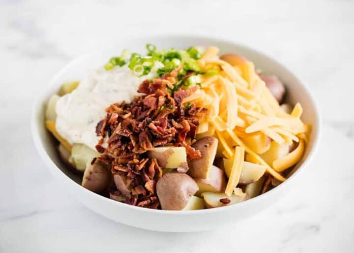 Loaded Baked Potato Salad - I Heart Naptime