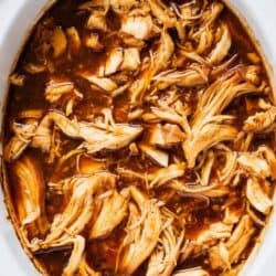 BBQ chicken in the crockpot