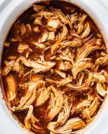 BBQ chicken in the crockpot