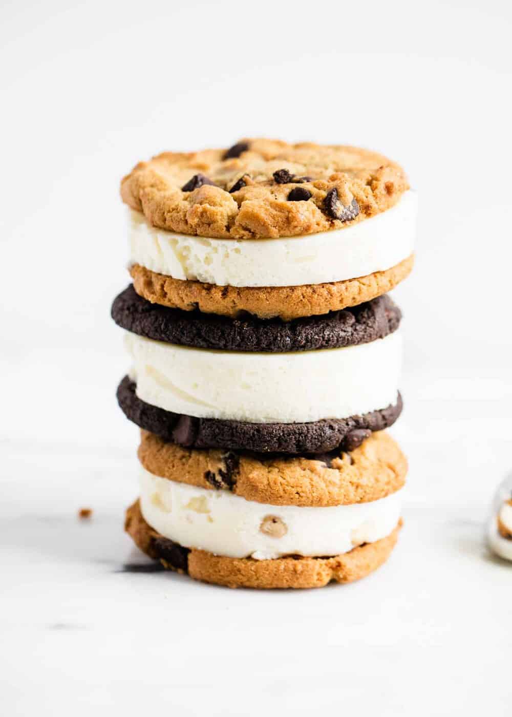 stack of ice cream sandwiches