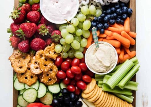 fruit and vegetable platter