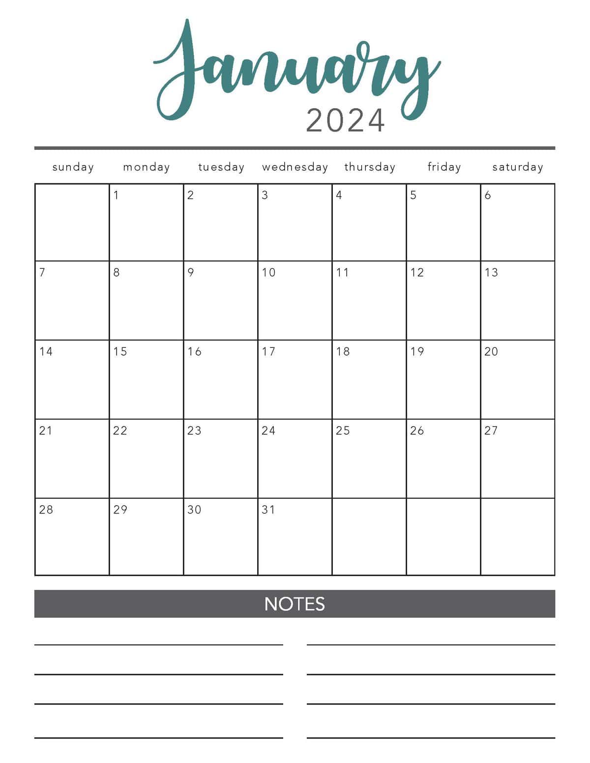 I Heart Naptime printable calendar.